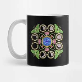 Luna moth and moon Mug